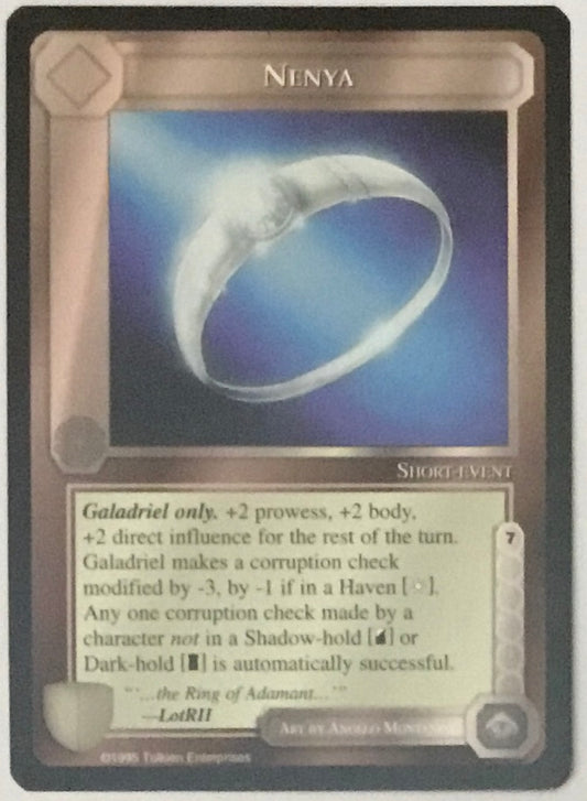 ICE METW (CCG) METW Middle-earth : The Wizards | Nenya single
