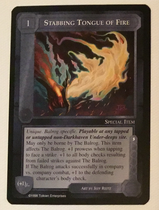 ICE METW (CCG) MEBA | Middle-earth : The Balrog | Stabbing Tongue of Fire